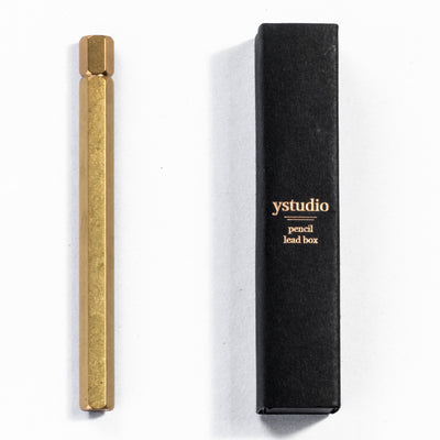 ystudio Classic Pencil Lead Box - Brass | Atlas Stationers.
