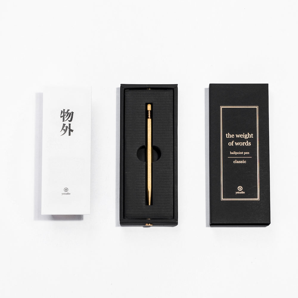 ystudio Classic Spring Ballpoint Pen - Brass – Atlas Stationers