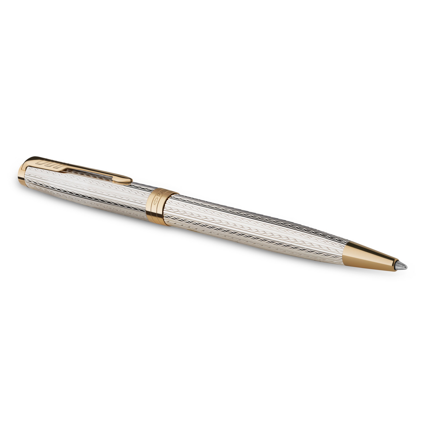 Parker Sonnet Ballpoint Pen - Silver Mistral | Atlas Stationers.