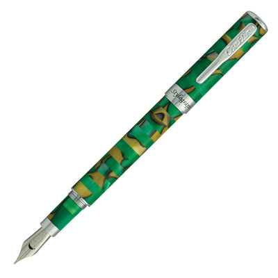 Conklin Stylograph Mosaic Fountain Pen - Green / Brown | Atlas Stationers.