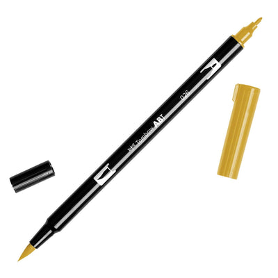 Tombow Dual Brush Marker - Yellow Gold (026) | Atlas Stationers.
