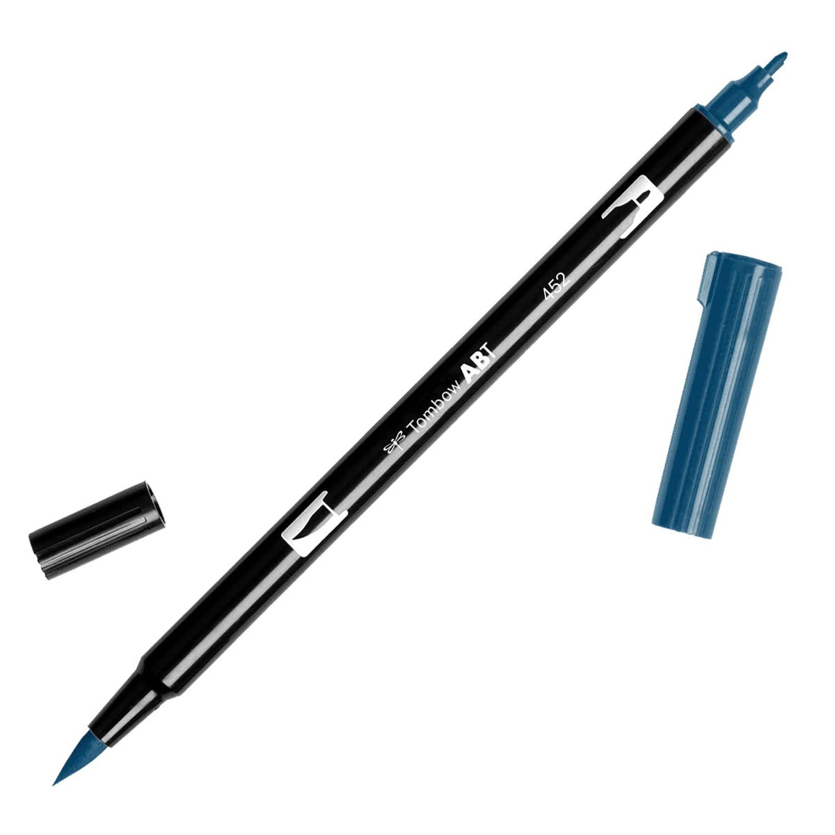 Tombow Dual Brush Marker - Process Blue (452) | Atlas Stationers.