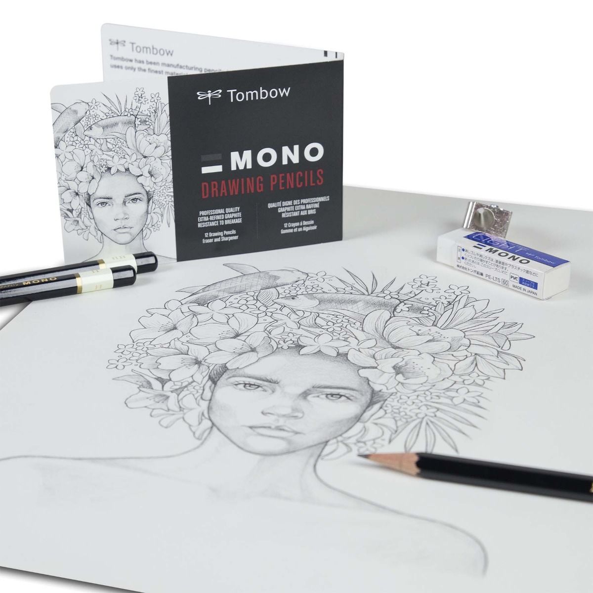 Tombow MONO Drawing Pencil Set 51523 12 Pack Graphite Pencils