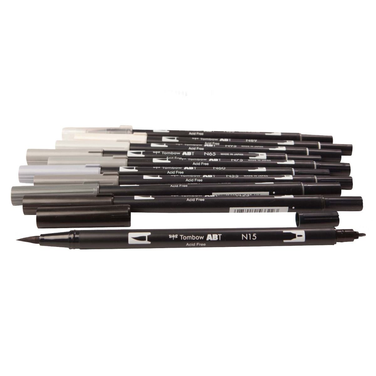 Tombow Dual Brush Marker - Grayscale Palette | Atlas Stationers.