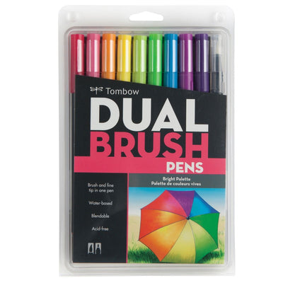 Tombow Dual Brush Marker - Bright Palette | Atlas Stationers.