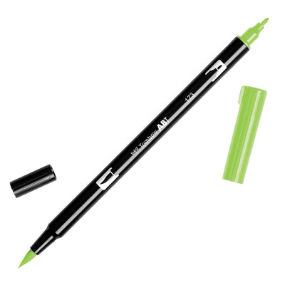 Tombow Dual Brush Marker - Willow Green (173) | Atlas Stationers.
