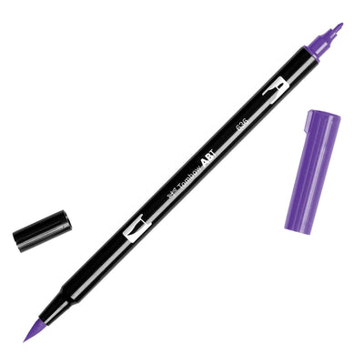 Tombow Dual Brush Marker - Imperial Purple (636) | Atlas Stationers.