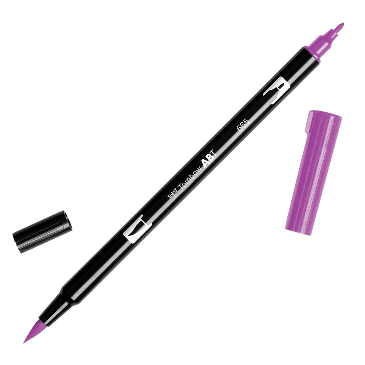 Tombow Dual Brush Marker - Purple (655) | Atlas Stationers.