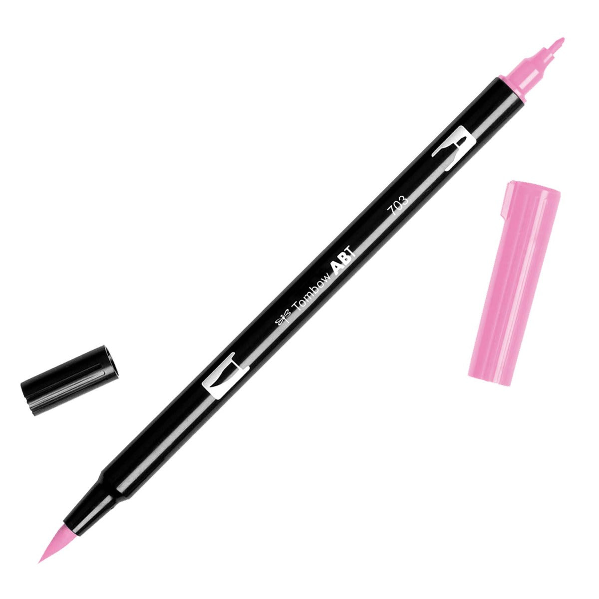 Tombow Dual Brush Marker - Pink Rose (703) | Atlas Stationers.