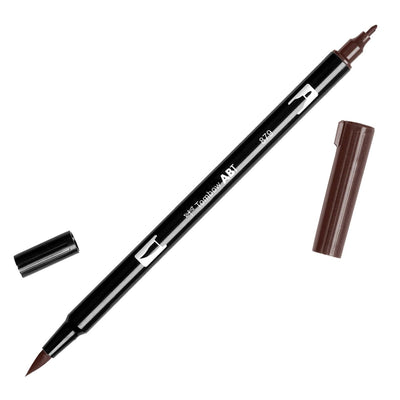 Tombow Dual Brush Marker - Brown (879) | Atlas Stationers.