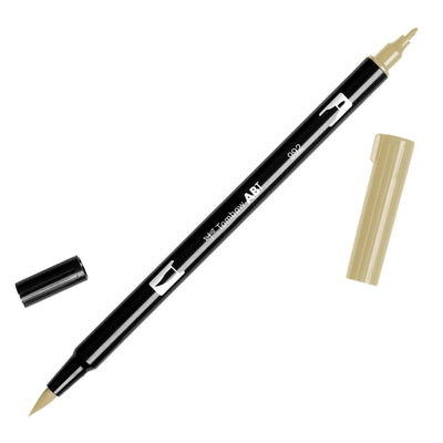 Tombow Dual Brush Marker - Sand (992) | Atlas Stationers.