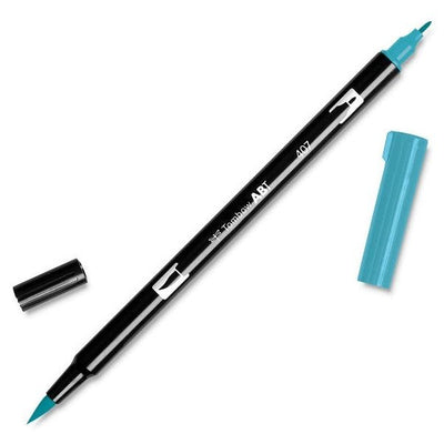 Tombow Dual Brush Marker - Teal (907) | Atlas Stationers.