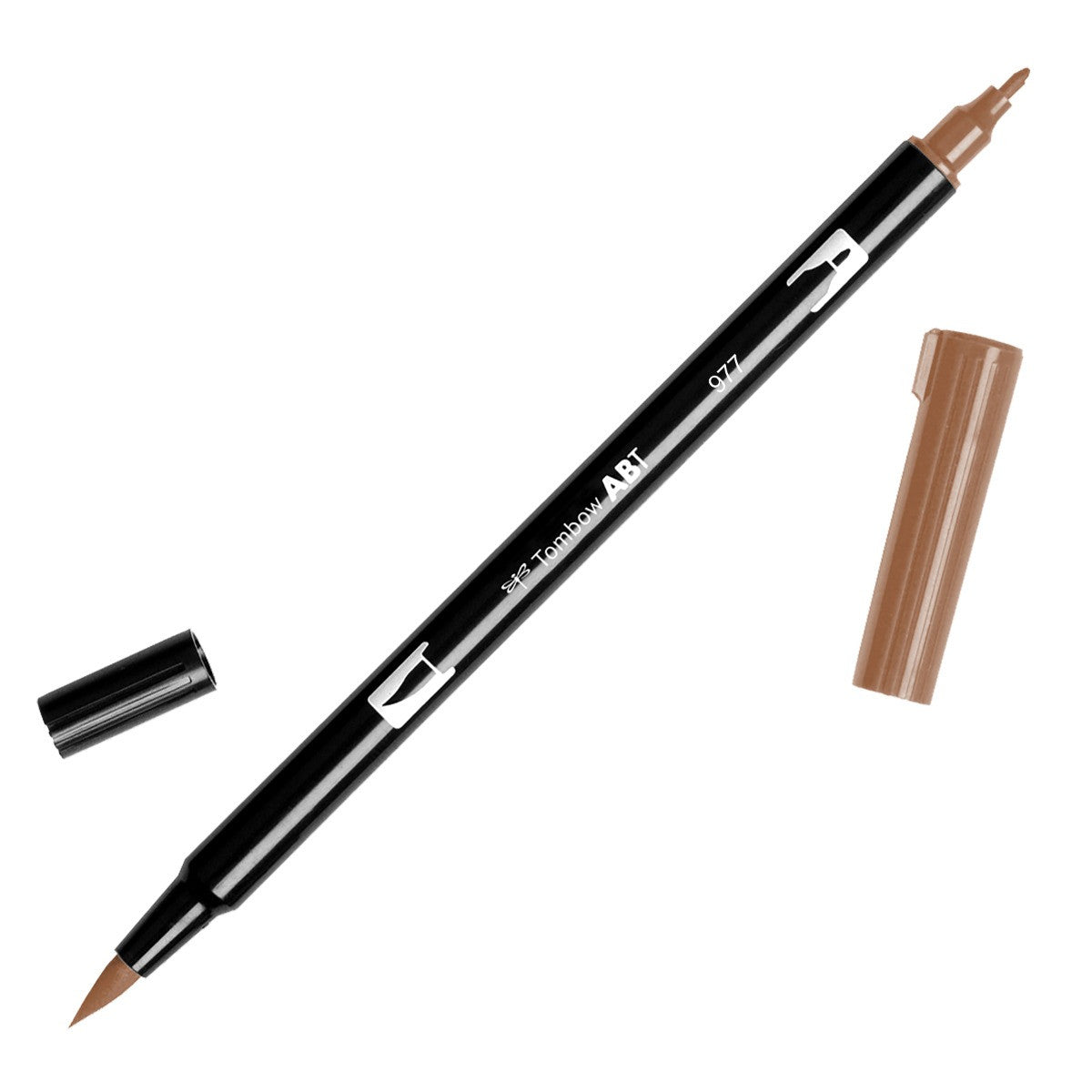 Tombow Dual Brush Marker - Saddle Brown (977) | Atlas Stationers.