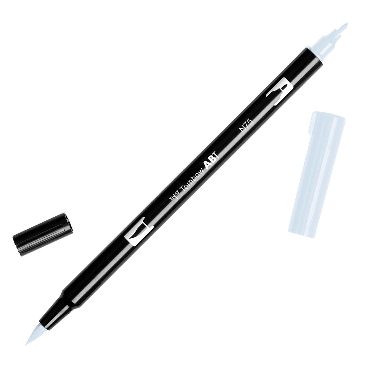 Tombow Dual Brush Marker - Cool Gray (N75) | Atlas Stationers.