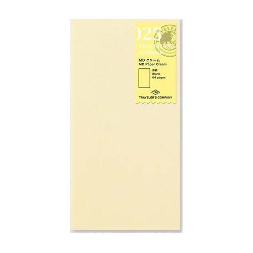 Traveler's Blank Cream Notebook Refill - Regular Size | Atlas Stationers.