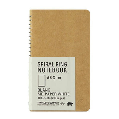 Travelers A5 Slim Blank Notebook w/ MD Paper White | Atlas Stationers.