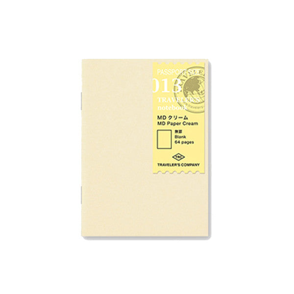 Traveler's Blank Cream Notebook Refill - Passport Size | Atlas Stationers.