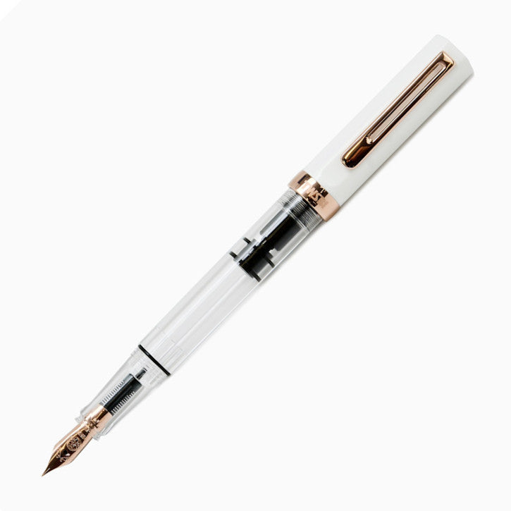 TWSBI Eco Fountain Pen - White w/ Rose Gold | Atlas Stationers.