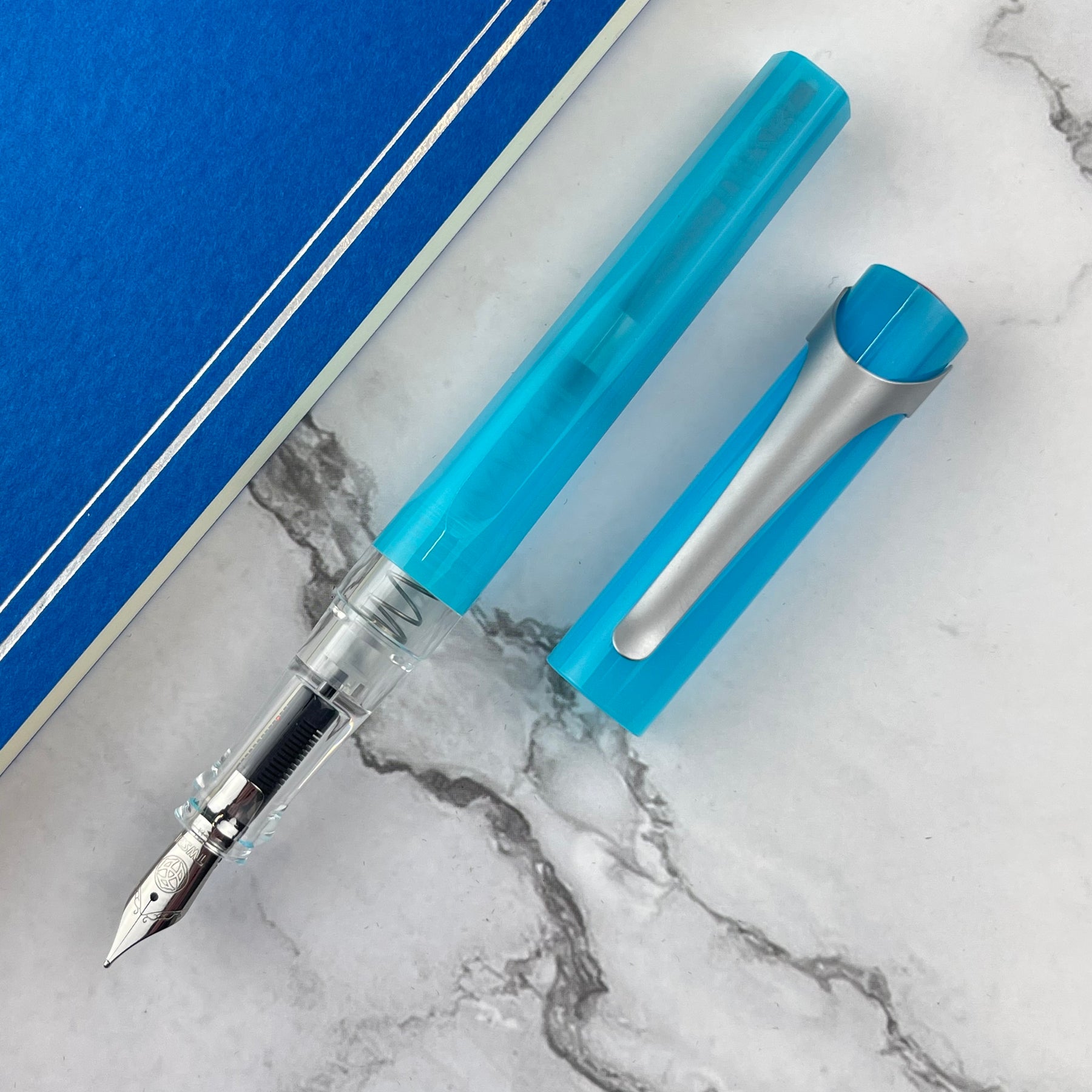 TWSBI Swipe Fountain Pen - Ice Blue - Broad