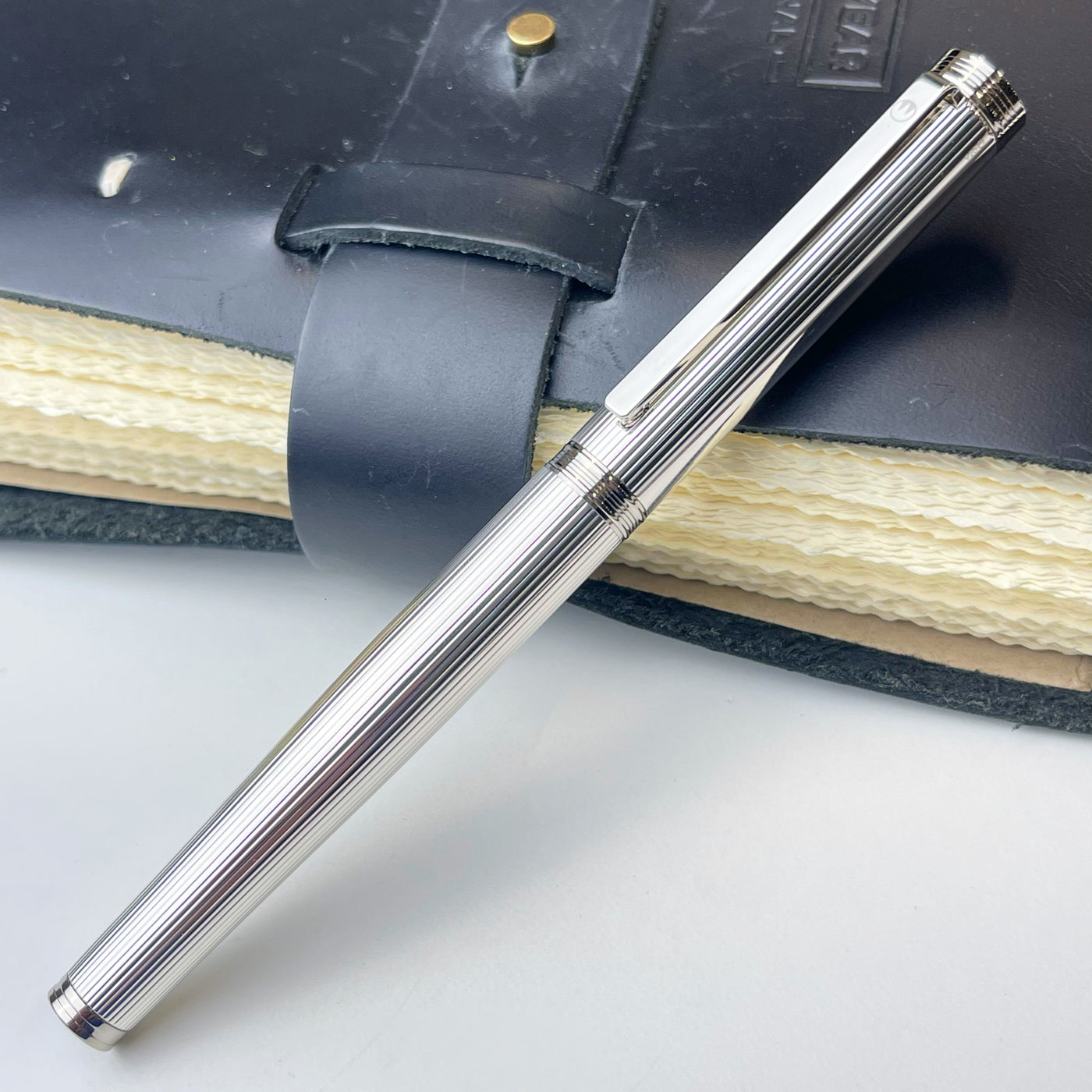 Waldmann Tapio Rollerball Pen - Sterling Silver Pinstripe
