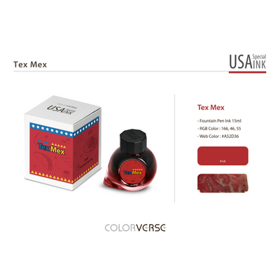 Colorverse USA 15ml Bottled Ink - Tex Mex (Texas) | Atlas Stationers.