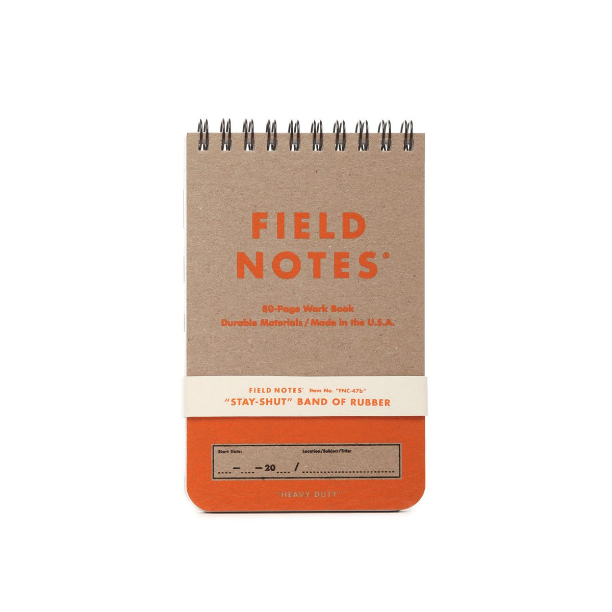 Field Ruled Paper Field Notes Heavy Duty 3½