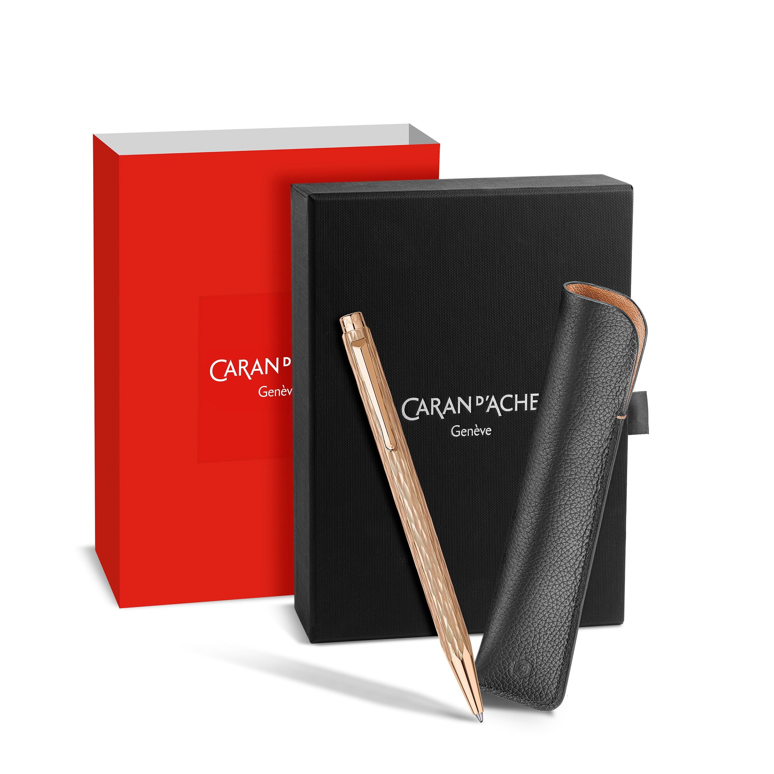 Caran d'Ache 849 Ecridor Venetian Ballpoint Pen - Chevron Rose