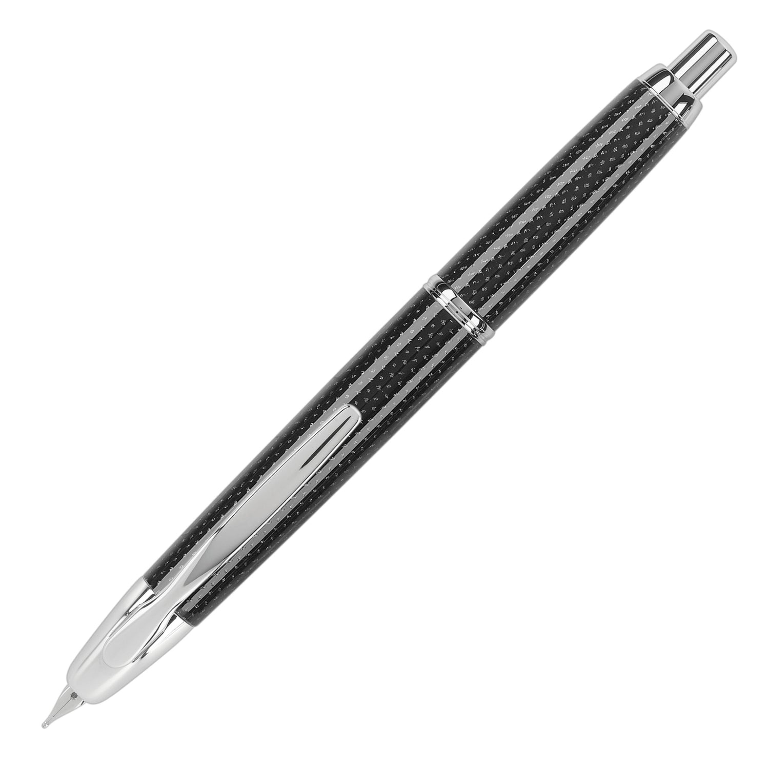 Pilot Vanishing Point Fountain Pen - Black Carbonesque | Atlas Stationers.