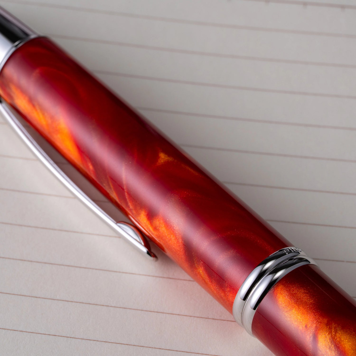 Pilot Vanishing Point SE Fountain Pen - Marble Orange | Atlas Stationers.