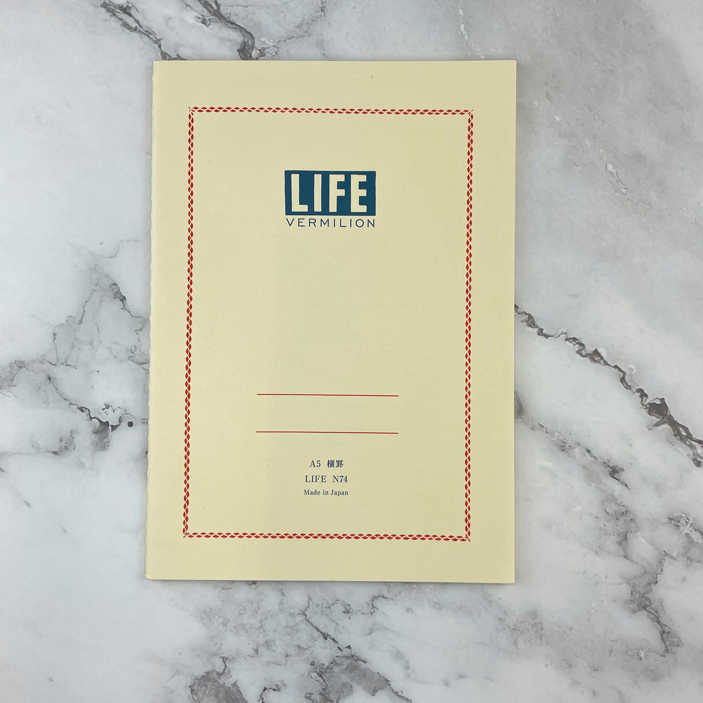 Life Vermillion Notebook - A5 - Ruled