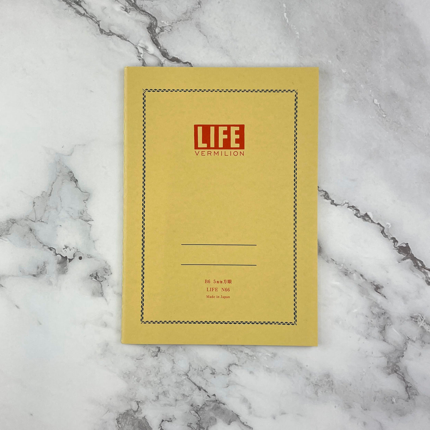 Life Vermillion Notebook - B6 - Grid
