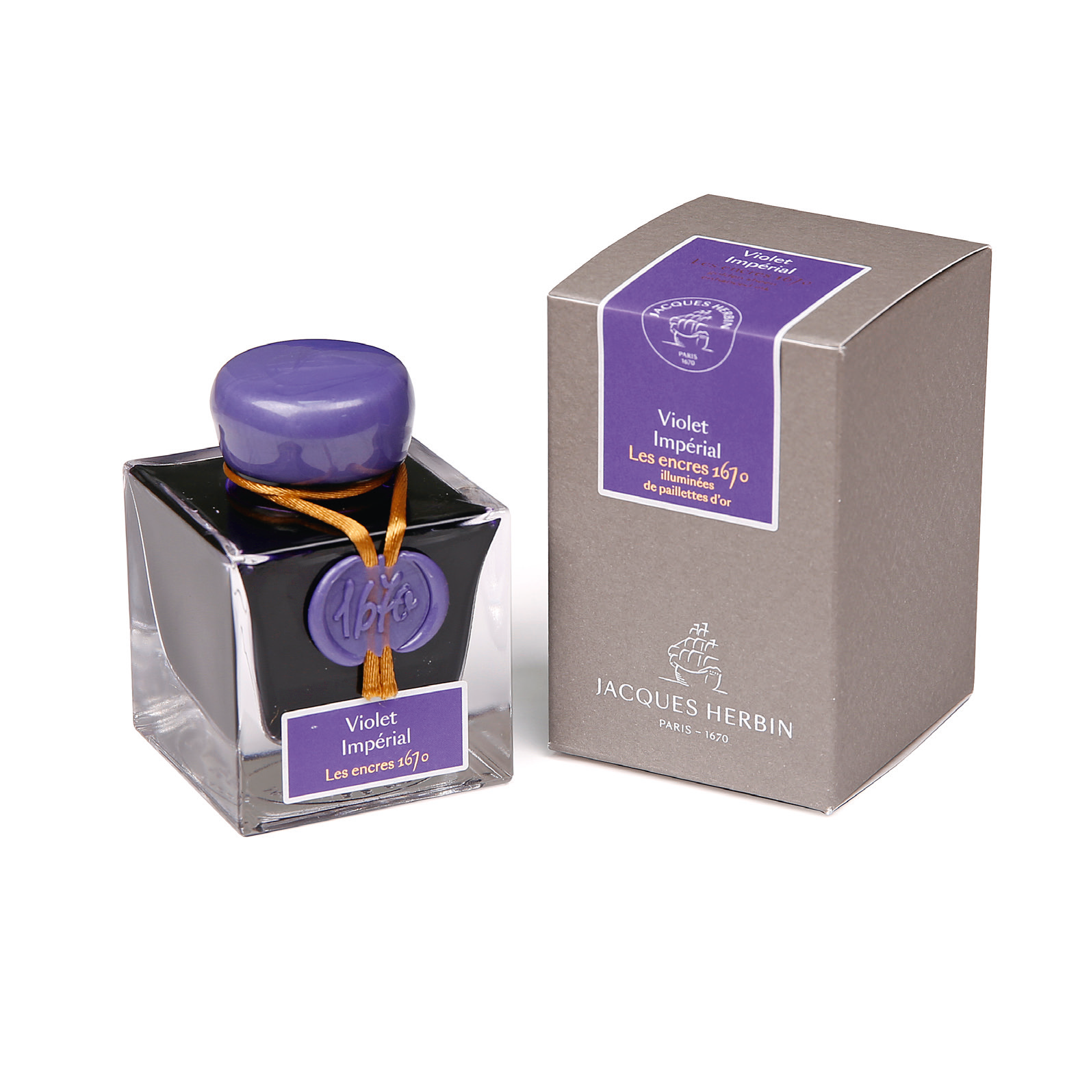 Jacques Herbin 1670 Violet Imperial - 50ml Bottled Ink – Atlas