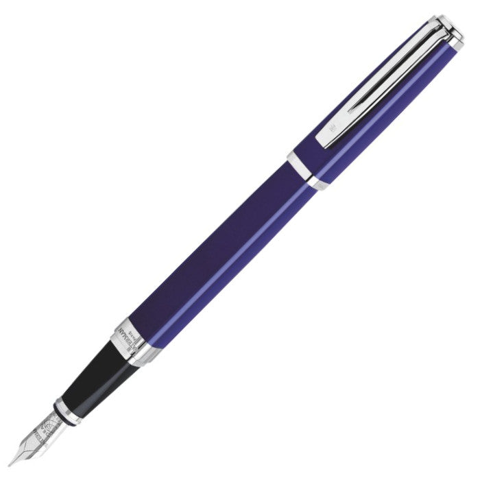 Waterman Exception Slim Fountain Pen - Blue w/ Silver Trim | Atlas Stationers.