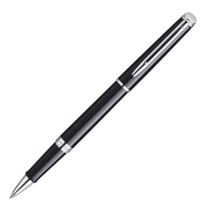 Waterman Hemisphere Rollerball Pen - Black w/ Silver Trim | Atlas Stationers.