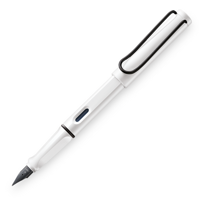Lamy Safari Fountain Pen - White w/ Black (Special Edition) | Atlas Stationers.