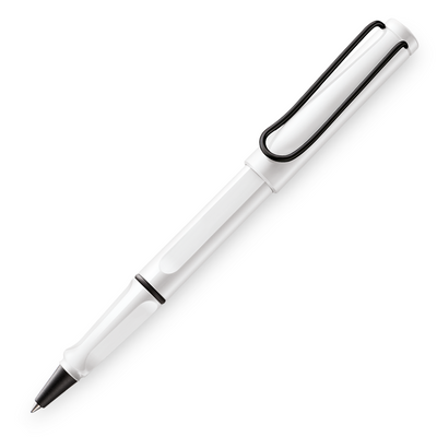 Lamy Safari Rollerball Pen - White w/ Black (Special Edition) | Atlas Stationers.