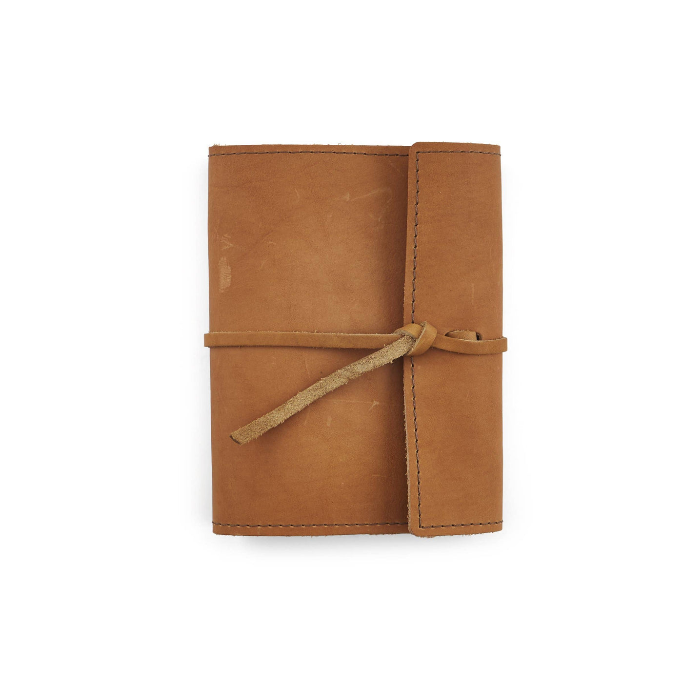 Writers Log Small Refillable Leather Notebook - Buckskin | Atlas Stationers.