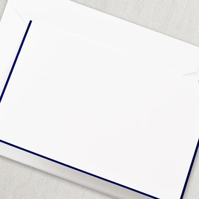 Regent Blue Bordered Pearl White Note | Atlas Stationers.