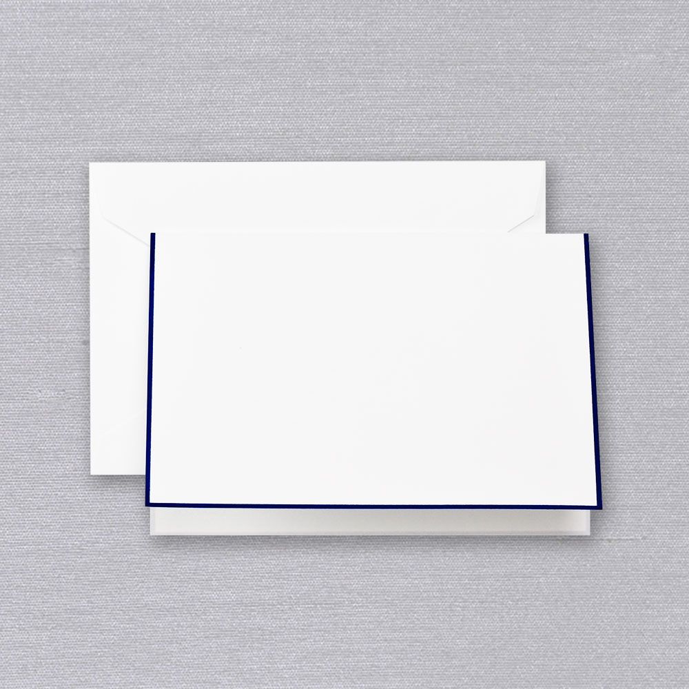Regent Blue Bordered Pearl White Note | Atlas Stationers.