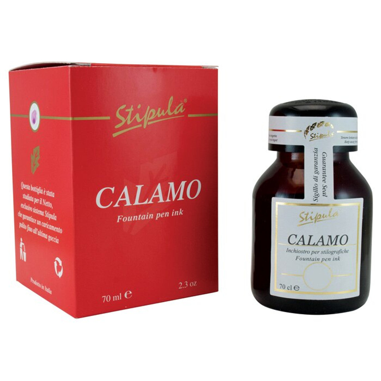 Stipula Calamo Ebony Black - 70ml Bottled Ink