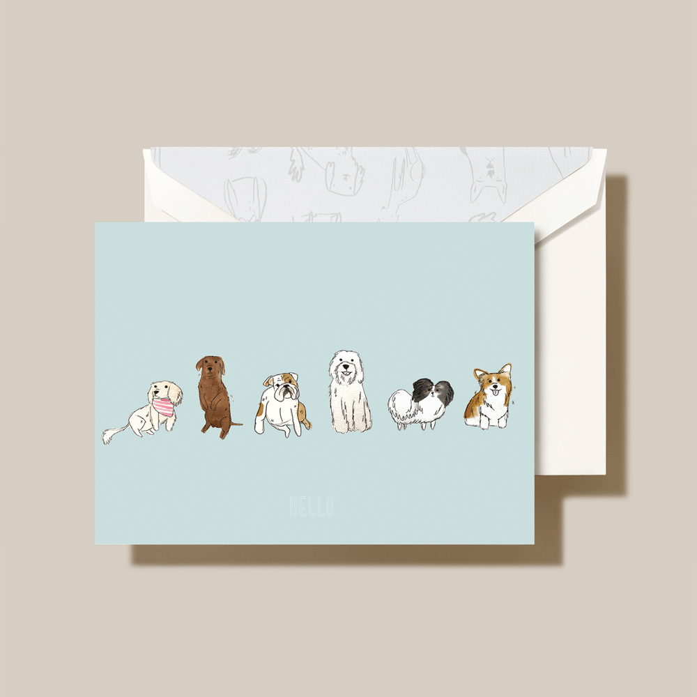 Crane NYC Dogs Note Stationery | Atlas Stationers.
