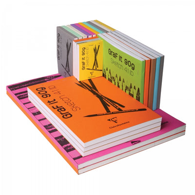 Clairefontaine GraF it Sketch Pads - Blank 80 sheets - 12 x 17 - Assorted | Atlas Stationers.