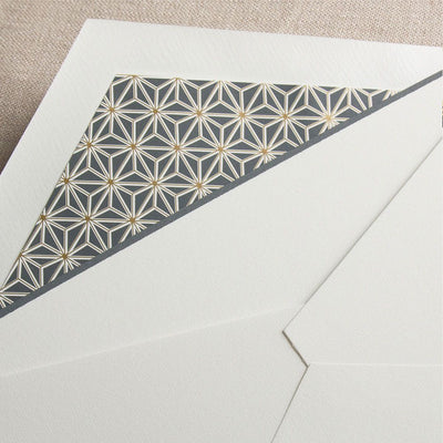 Charcoal Bordered Card | Atlas Stationers.
