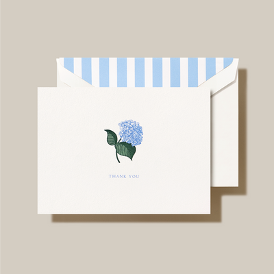 ENGRAVED HYDRANGEA THANK YOU NOTE Card | Atlas Stationers.