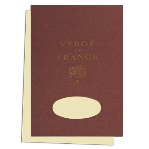 G. Lalo "Verge de France" Tablet, Ivory, 50 Sheets, 5 3/4" x 8 1/4" | Atlas Stationers.