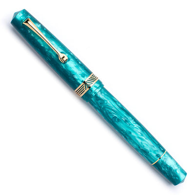 Leonardo Momento Magico Fountain Pen - Emerald w/ Gold Trim