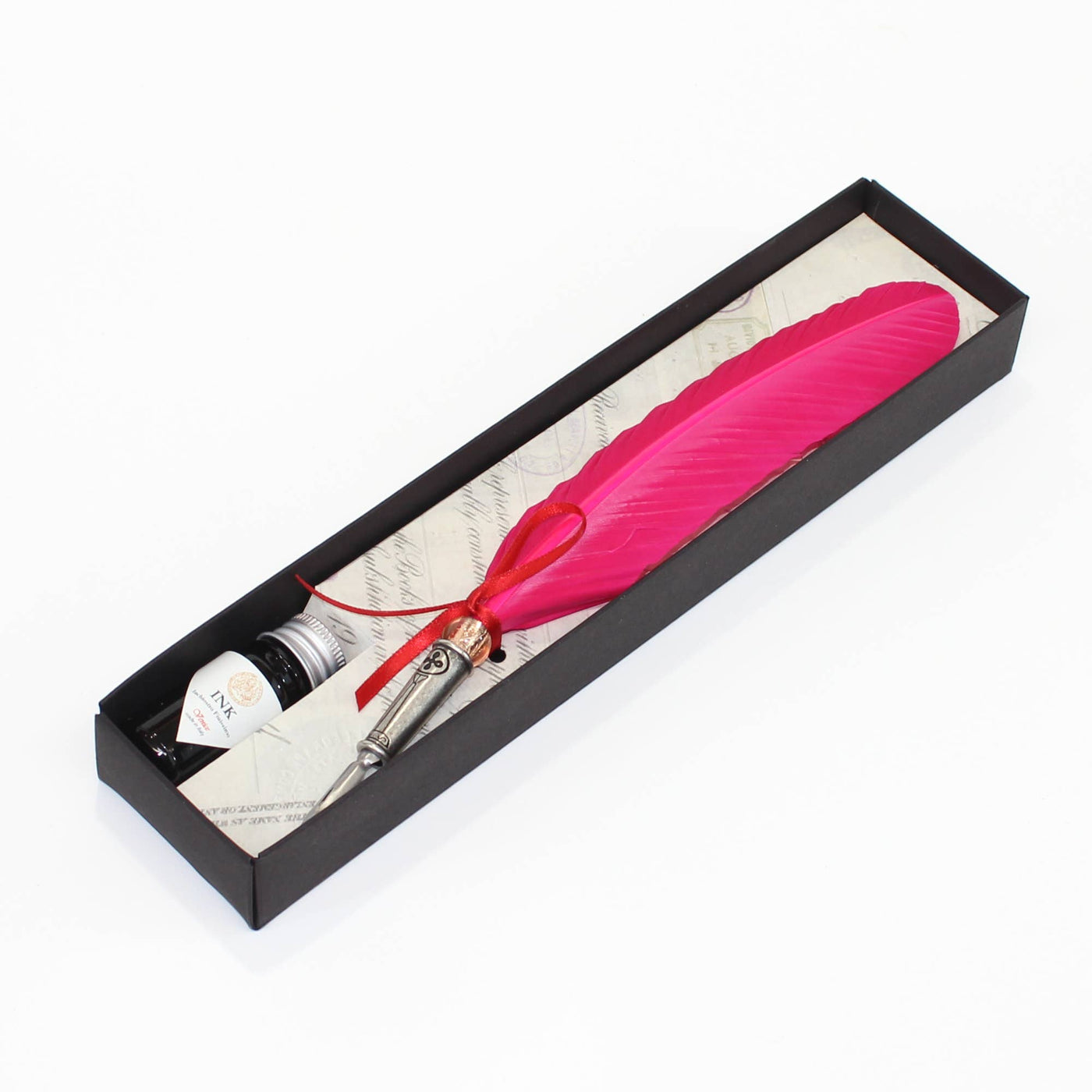 Classic Feather Calligraphy Dip Pen - Pink | Atlas Stationers.