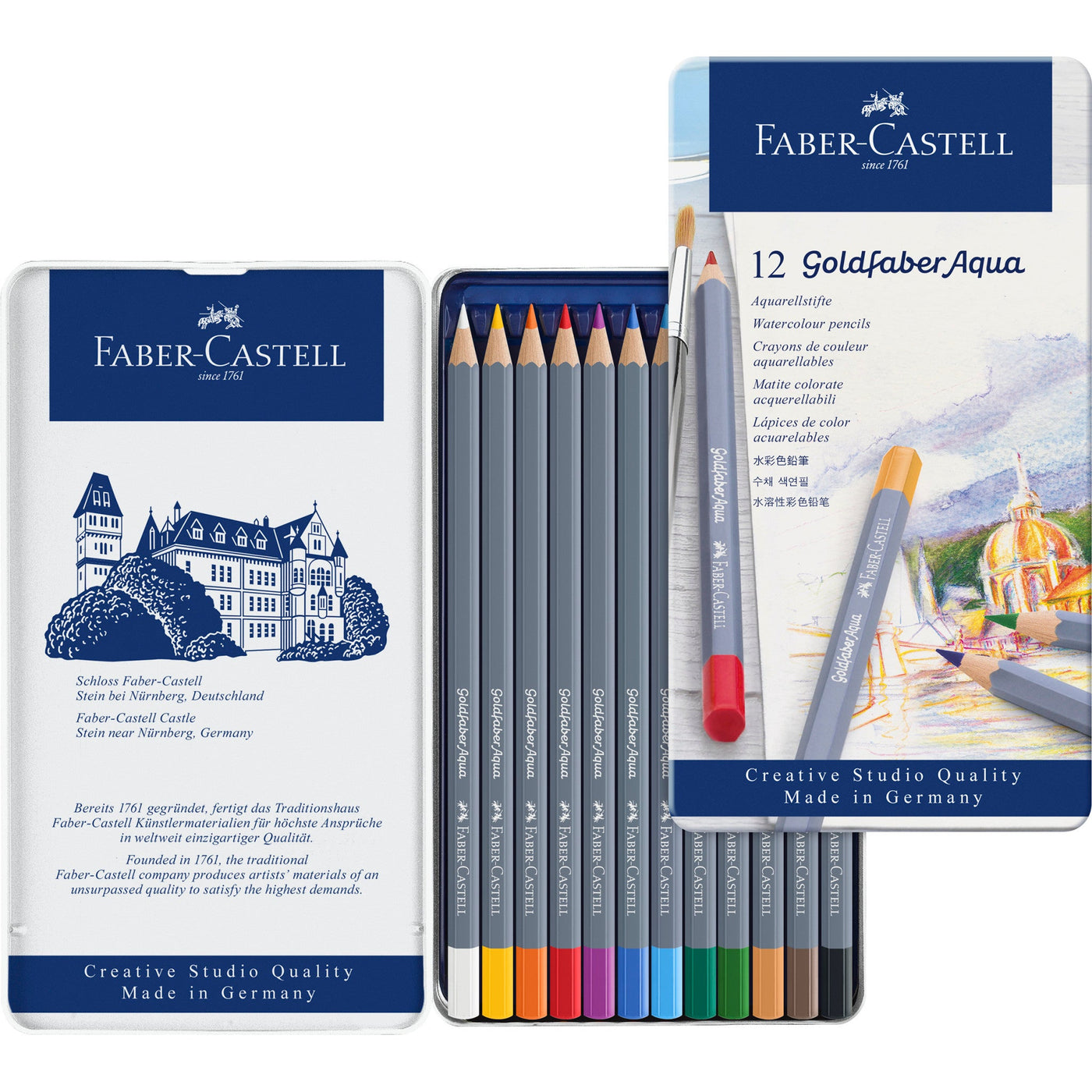 Faber-Castell Goldfaber Aqua Color Pencils - 12 pack | Atlas Stationers.