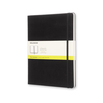 Moleskine XL Classic Hard Cover Notebook - Black - Plain | Atlas Stationers.