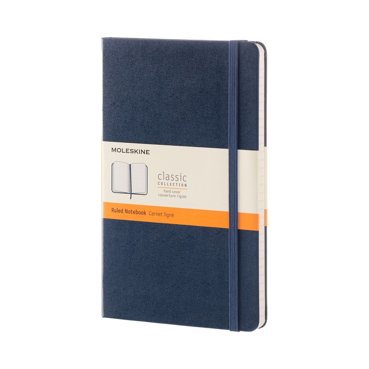 Moleskine Large Classic Hard Cover Notebook - Sapphire Blue - Ruled | Atlas Stationers.